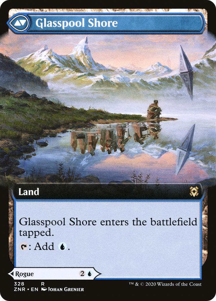 Glasspool Mimic // Glasspool Shore (ZNR-328) - Zendikar Rising: (Extended Art) - Premium MTG Single from Wizards of the Coast - Just $1.82! Shop now at Game Crave Tournament Store