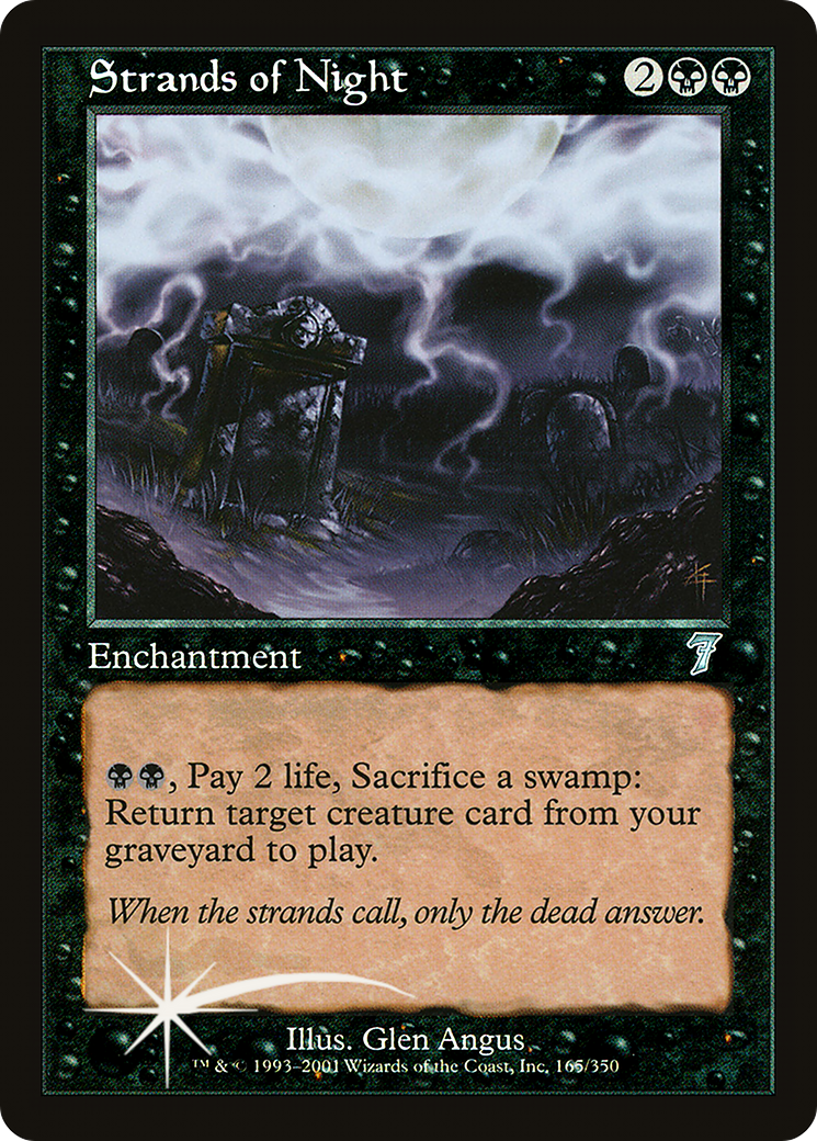 Strands of Night (7ED-165★) - Seventh Edition Foil - Premium MTG Single from Wizards of the Coast - Just $8.87! Shop now at Game Crave Tournament Store