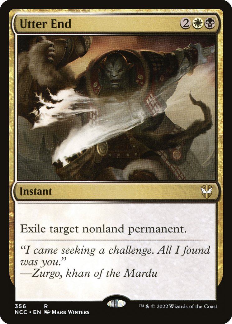 Utter End (NCC-356) - New Capenna Commander - Premium MTG Single from Wizards of the Coast - Just $0.25! Shop now at Game Crave Tournament Store