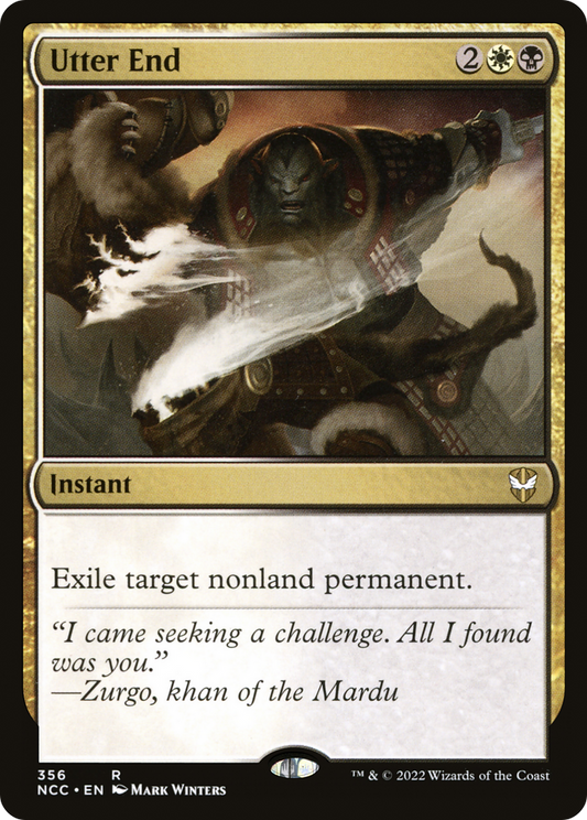 Utter End (NCC-356) - New Capenna Commander - Premium MTG Single from Wizards of the Coast - Just $0.25! Shop now at Game Crave Tournament Store