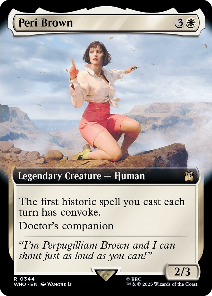 Peri Brown (WHO-344) - Doctor Who: (Extended Art) Foil - Premium MTG Single from Wizards of the Coast - Just $0.13! Shop now at Game Crave Tournament Store