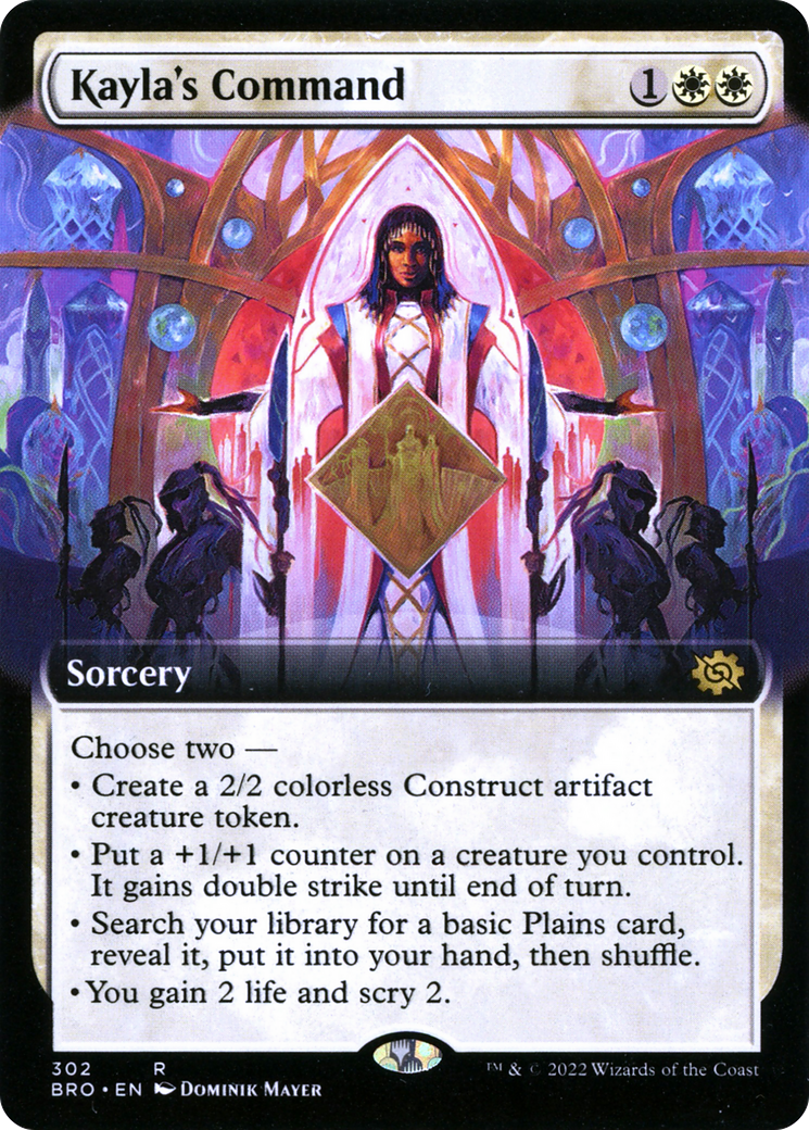 Kayla's Command (BRO-302) - The Brothers' War: (Extended Art) Foil - Premium MTG Single from Wizards of the Coast - Just $0.08! Shop now at Game Crave Tournament Store