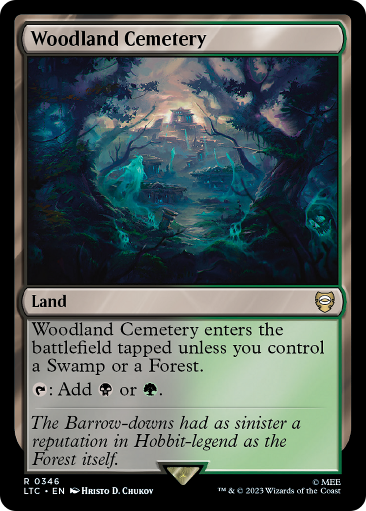 Woodland Cemetery (LTC-346) - Tales of Middle-earth Commander - Premium MTG Single from Wizards of the Coast - Just $0.16! Shop now at Game Crave Tournament Store