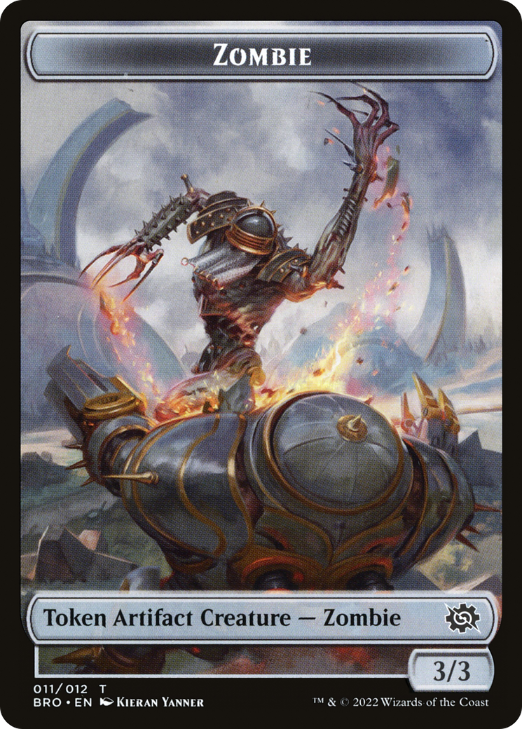 Zombie (TBRO-011) - The Brothers' War Tokens - Premium MTG Single from Wizards of the Coast - Just $0! Shop now at Game Crave Tournament Store