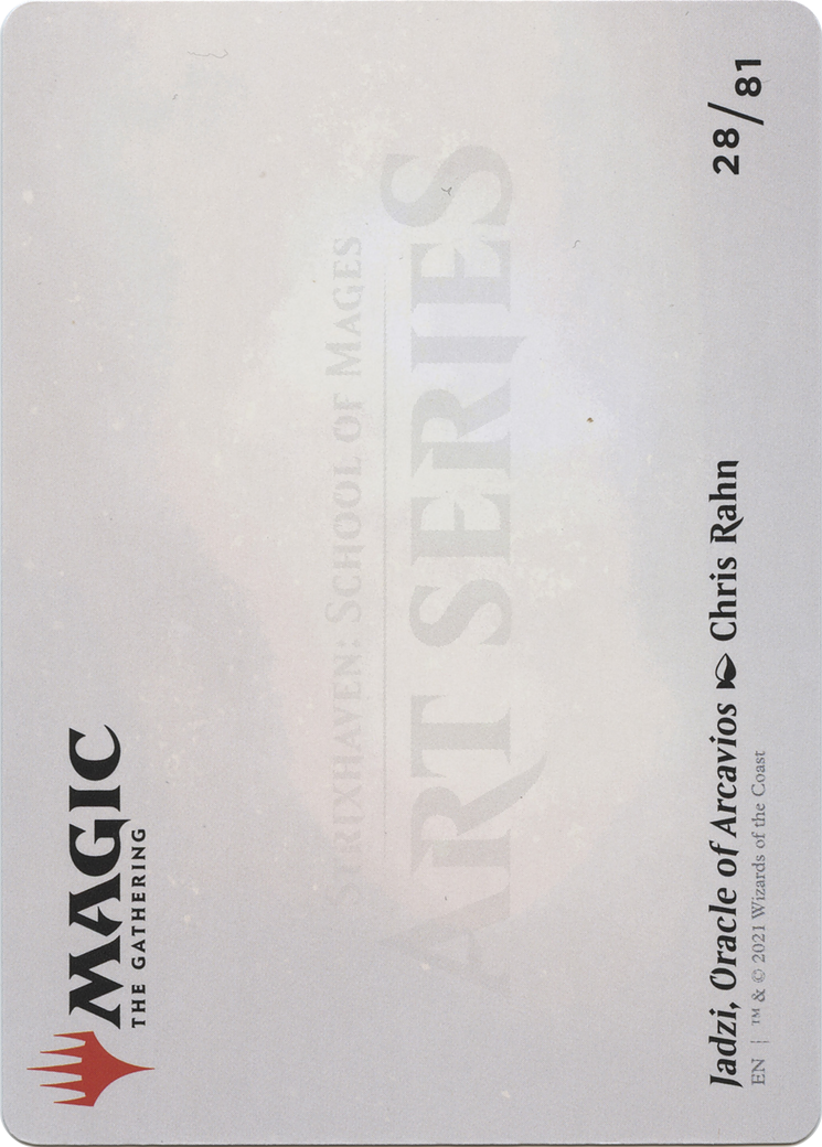 Jadzi, Oracle of Arcavios // Jadzi, Oracle of Arcavios (ASTX-028) - Strixhaven Art Series (Borderless) Foil - Premium MTG Single from Wizards of the Coast - Just $0! Shop now at Game Crave Tournament Store