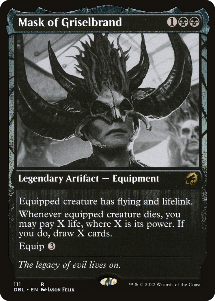 Mask of Griselbrand (DBL-111) - Innistrad: Double Feature - Premium MTG Single from Wizards of the Coast - Just $0.77! Shop now at Game Crave Tournament Store