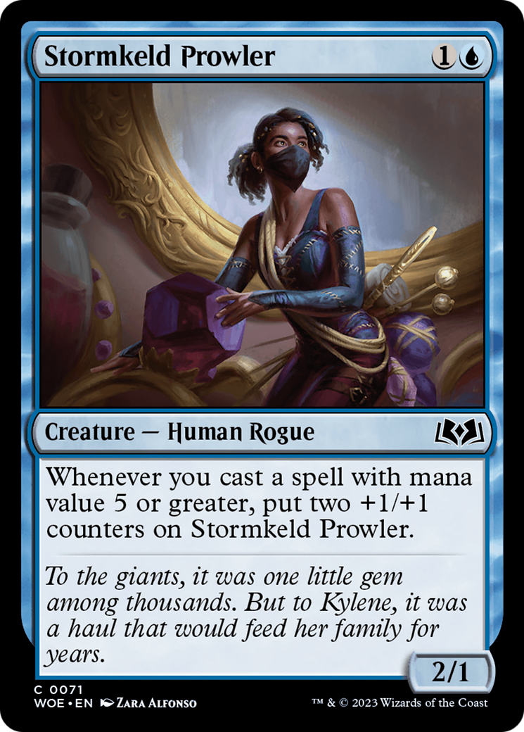 Stormkeld Prowler (WOE-071) - Wilds of Eldraine Foil - Premium MTG Single from Wizards of the Coast - Just $0.08! Shop now at Game Crave Tournament Store