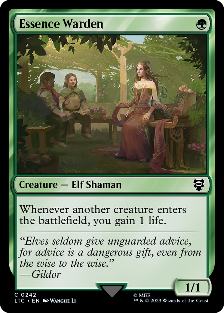 Essence Warden (LTC-242) - Tales of Middle-earth Commander - Premium MTG Single from Wizards of the Coast - Just $0.50! Shop now at Game Crave Tournament Store