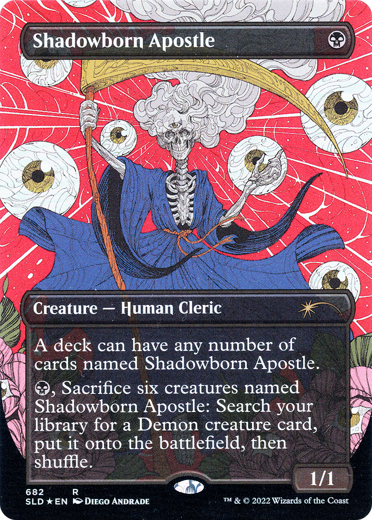 Shadowborn Apostle (SLD-682) - Secret Lair Drop (Borderless) Foil - Premium MTG Single from Wizards of the Coast - Just $10.04! Shop now at Game Crave Tournament Store