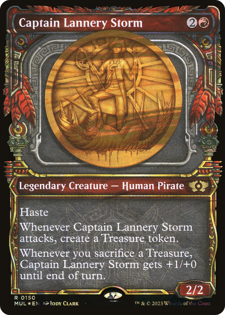 Captain Lannery Storm (MUL-150) - Multiverse Legends: (Showcase) Foil - Premium MTG Single from Wizards of the Coast - Just $0.72! Shop now at Game Crave Tournament Store