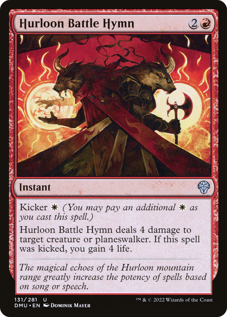 Hurloon Battle Hymn (DMU-131) - Dominaria United - Premium MTG Single from Wizards of the Coast - Just $0.08! Shop now at Game Crave Tournament Store