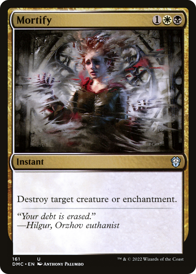 Mortify (DMC-161) - Dominaria United Commander - Premium MTG Single from Wizards of the Coast - Just $0.08! Shop now at Game Crave Tournament Store