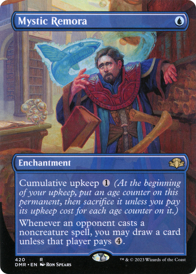 Mystic Remora (DMR-420) - Dominaria Remastered (Borderless) - Premium MTG Single from Wizards of the Coast - Just $1.89! Shop now at Game Crave Tournament Store