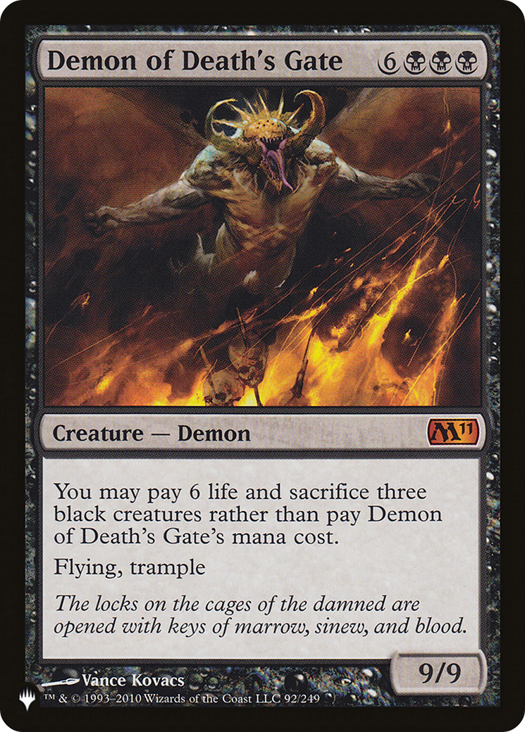 Demon of Death's Gate (PLIST-767) - The List - Premium MTG Single from Wizards of the Coast - Just $0.76! Shop now at Game Crave Tournament Store