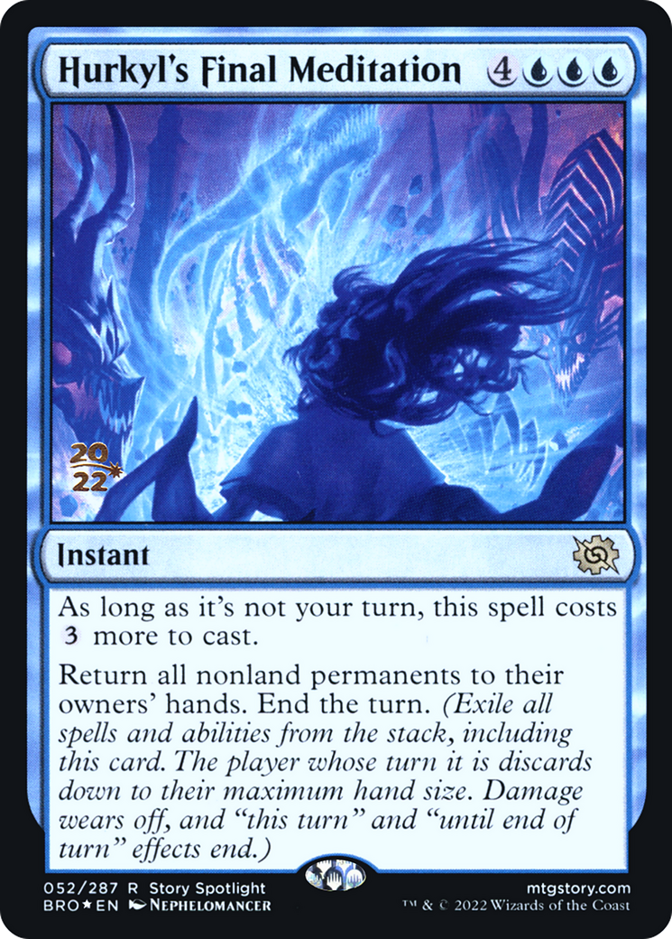 Hurkyl's Final Meditation (PBRO-52S) - The Brothers' War Promos Foil - Premium MTG Single from Wizards of the Coast - Just $0.19! Shop now at Game Crave Tournament Store