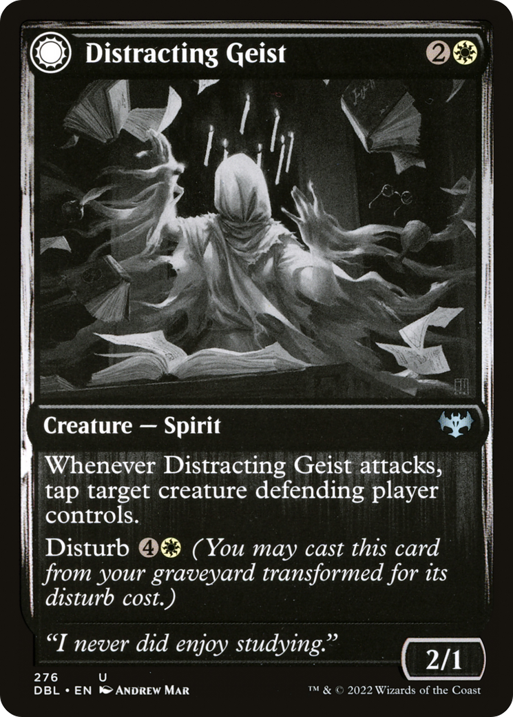 Distracting Geist // Clever Distraction (DBL-276) - Innistrad: Double Feature: (Double Faced Transform) Foil - Premium MTG Single from Wizards of the Coast - Just $0.08! Shop now at Game Crave Tournament Store