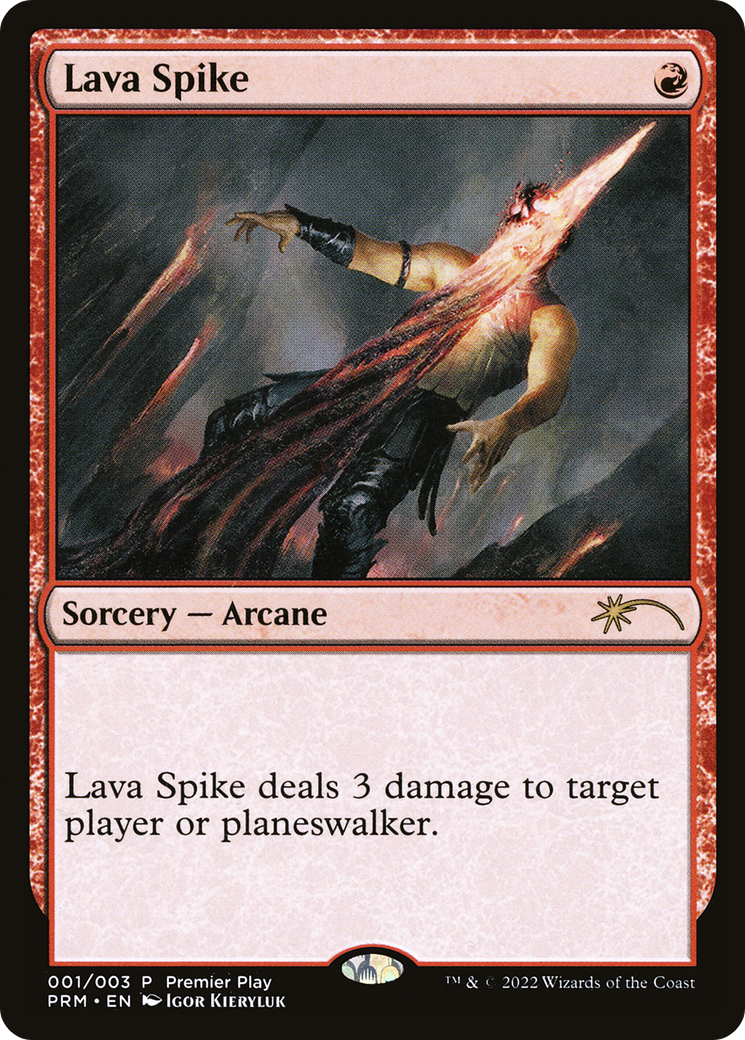 Lava Spike (PPRO-2022-1) - Pro Tour Promos Foil - Premium MTG Single from Wizards of the Coast - Just $1.33! Shop now at Game Crave Tournament Store