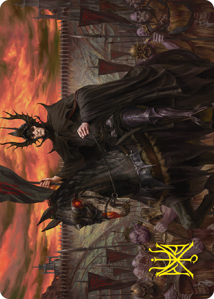The Mouth of Sauron // The Mouth of Sauron (ALTR-018) - Tales of Middle-earth Art Series (Borderless) Foil - Premium MTG Single from Wizards of the Coast - Just $0! Shop now at Game Crave Tournament Store