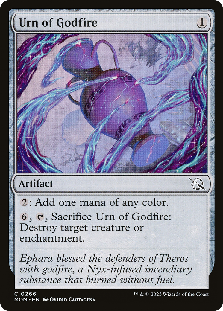 Urn of Godfire (MOM-266) - March of the Machine - Premium MTG Single from Wizards of the Coast - Just $0.08! Shop now at Game Crave Tournament Store
