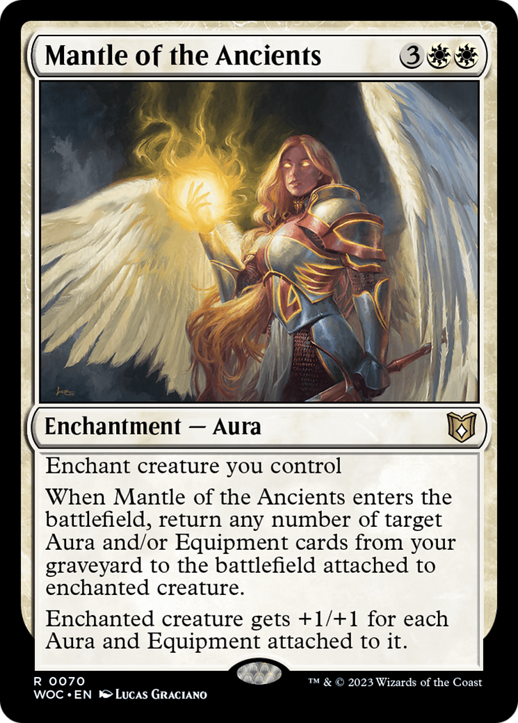 Mantle of the Ancients (WOC-070) - Wilds of Eldraine Commander - Premium MTG Single from Wizards of the Coast - Just $0.40! Shop now at Game Crave Tournament Store
