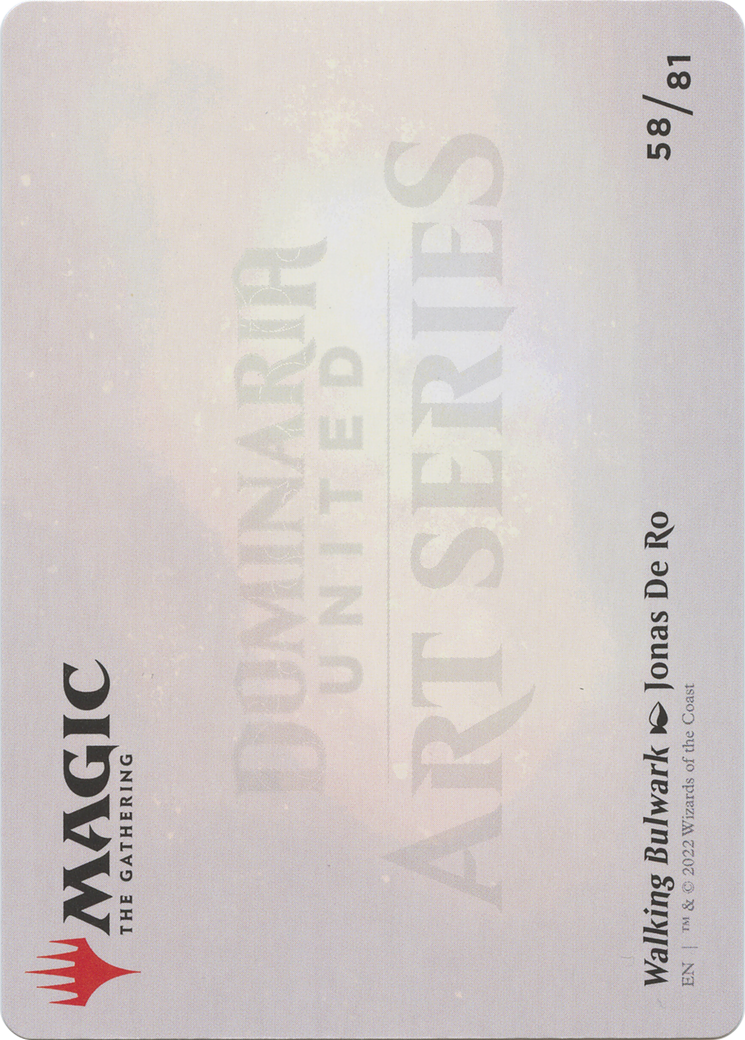 Walking Bulwark // Walking Bulwark (ADMU-058) - Dominaria United Art Series (Borderless) Foil - Premium MTG Single from Wizards of the Coast - Just $0! Shop now at Game Crave Tournament Store