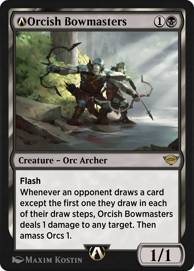 A-Orcish Bowmasters (LTR-A-103) - The Lord of the Rings: Tales of Middle-earth - Premium MTG Single from Wizards of the Coast - Just $0! Shop now at Game Crave Tournament Store