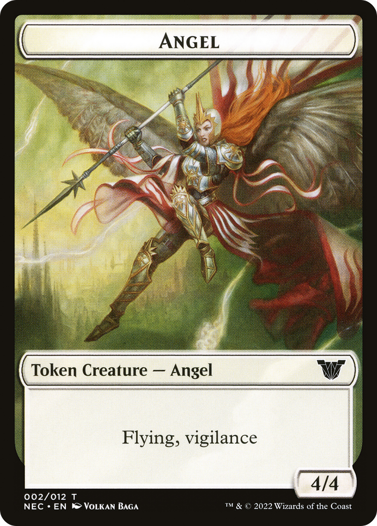 Angel (TNEC-002) - Neon Dynasty Commander Tokens Foil - Premium MTG Single from Wizards of the Coast - Just $0! Shop now at Game Crave Tournament Store