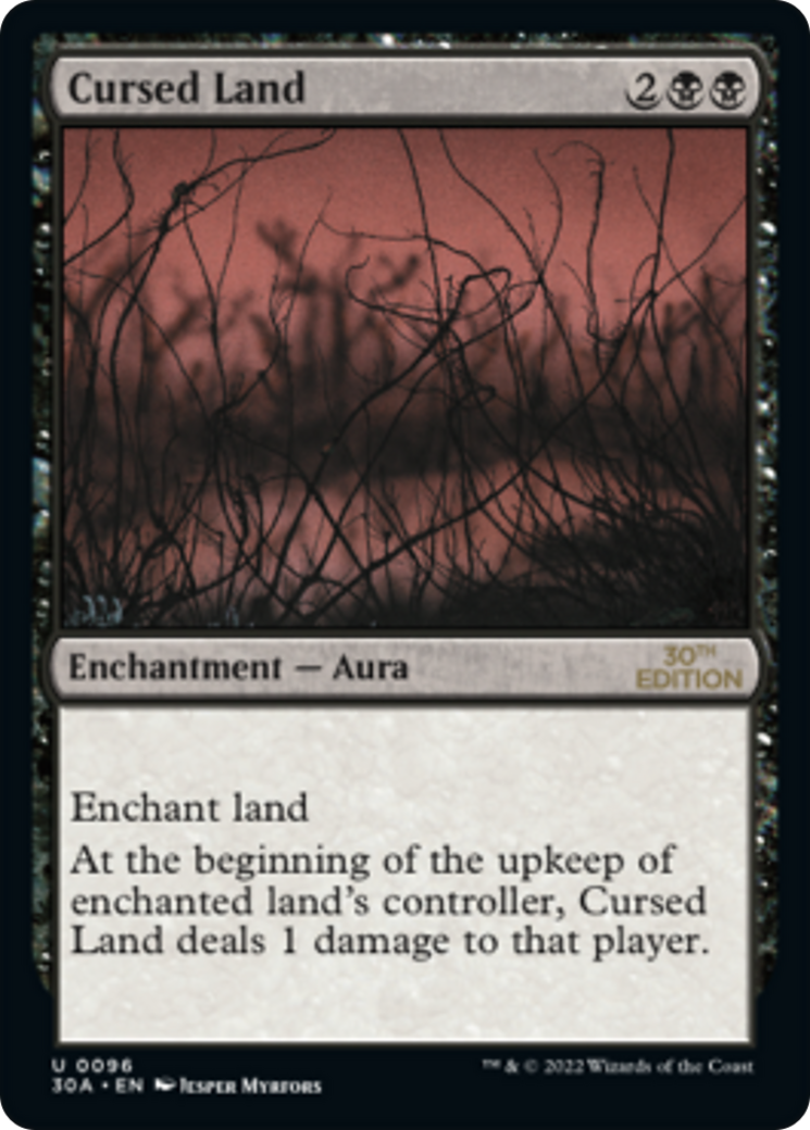 Cursed Land (30A-096) - 30th Anniversary Edition - Premium MTG Single from Wizards of the Coast - Just $0.37! Shop now at Game Crave Tournament Store