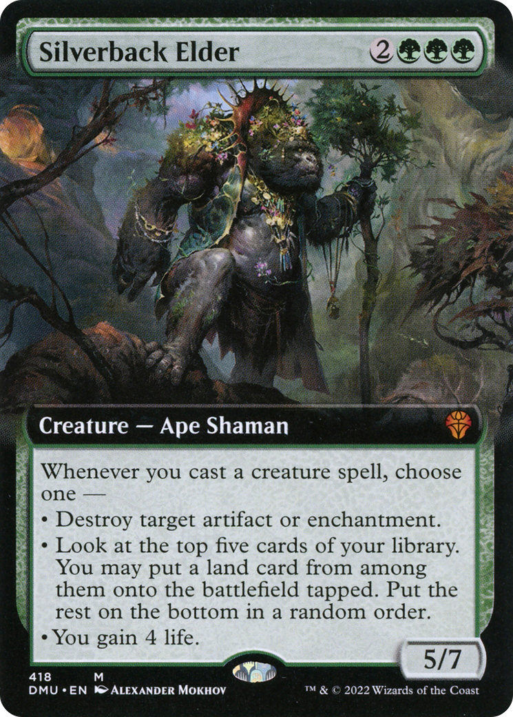Silverback Elder (DMU-418) - Dominaria United: (Extended Art) - Premium MTG Single from Wizards of the Coast - Just $1.45! Shop now at Game Crave Tournament Store