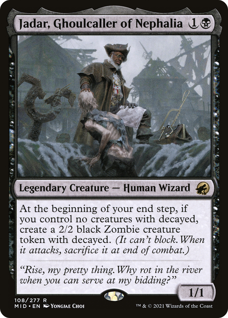 Jadar, Ghoulcaller of Nephalia (MID-108) - Innistrad: Midnight Hunt Foil - Premium MTG Single from Wizards of the Coast - Just $1.02! Shop now at Game Crave Tournament Store