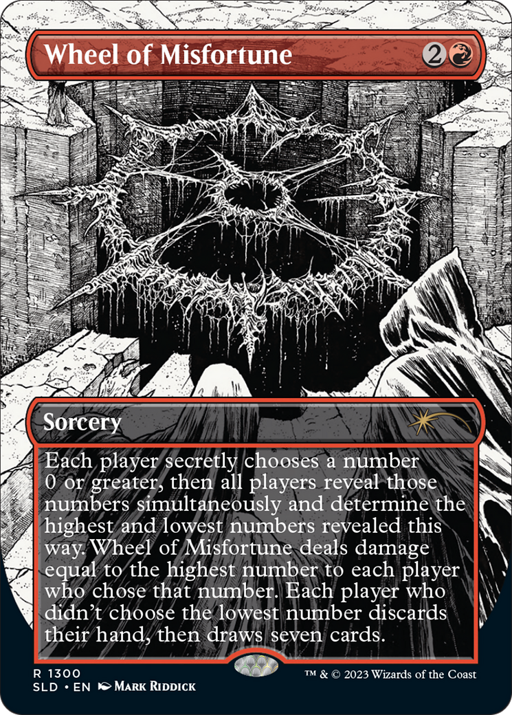 Wheel of Misfortune (SLD-1300) - Secret Lair Drop (Borderless) Foil - Premium MTG Single from Wizards of the Coast - Just $20.02! Shop now at Game Crave Tournament Store