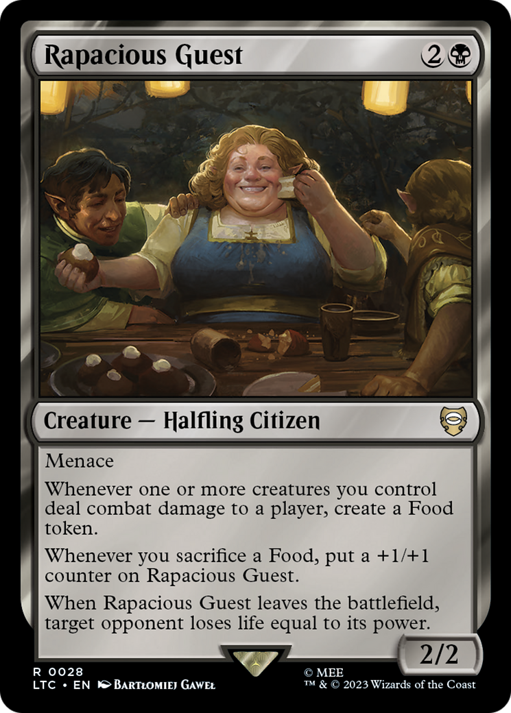 Rapacious Guest (LTC-028) - Tales of Middle-earth Commander - Premium MTG Single from Wizards of the Coast - Just $0.12! Shop now at Game Crave Tournament Store