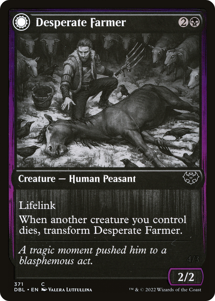 Desperate Farmer // Depraved Harvester (DBL-371) - Innistrad: Double Feature: (Double Faced Transform) - Premium MTG Single from Wizards of the Coast - Just $0.08! Shop now at Game Crave Tournament Store