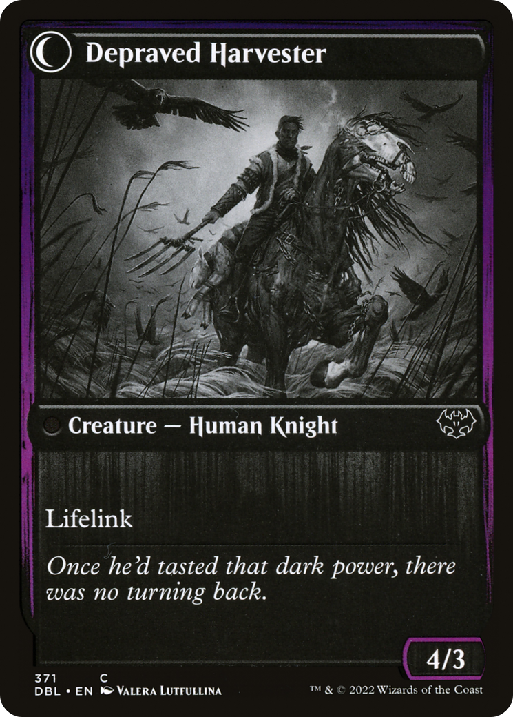 Desperate Farmer // Depraved Harvester (DBL-371) - Innistrad: Double Feature: (Double Faced Transform) Foil - Premium MTG Single from Wizards of the Coast - Just $0.08! Shop now at Game Crave Tournament Store