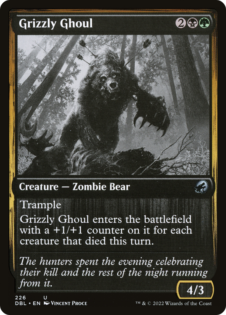 Grizzly Ghoul (DBL-226) - Innistrad: Double Feature - Premium MTG Single from Wizards of the Coast - Just $0.25! Shop now at Game Crave Tournament Store