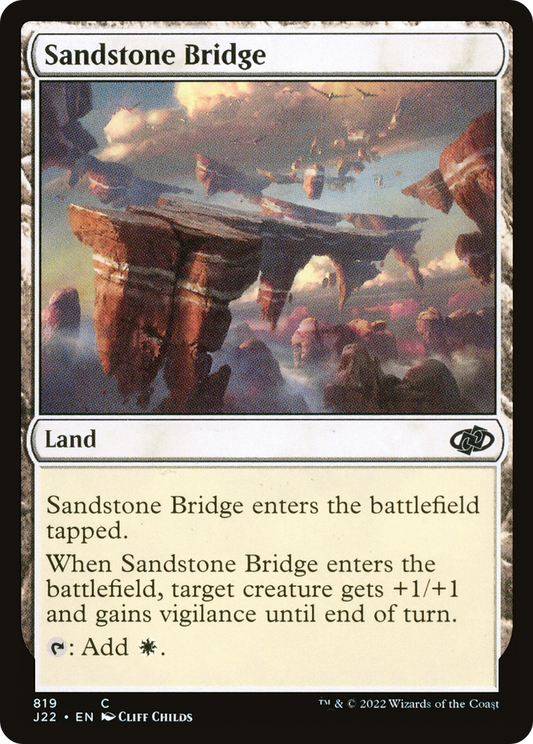 Sandstone Bridge (J22-819) - Jumpstart 2022 - Premium MTG Single from Wizards of the Coast - Just $0.08! Shop now at Game Crave Tournament Store
