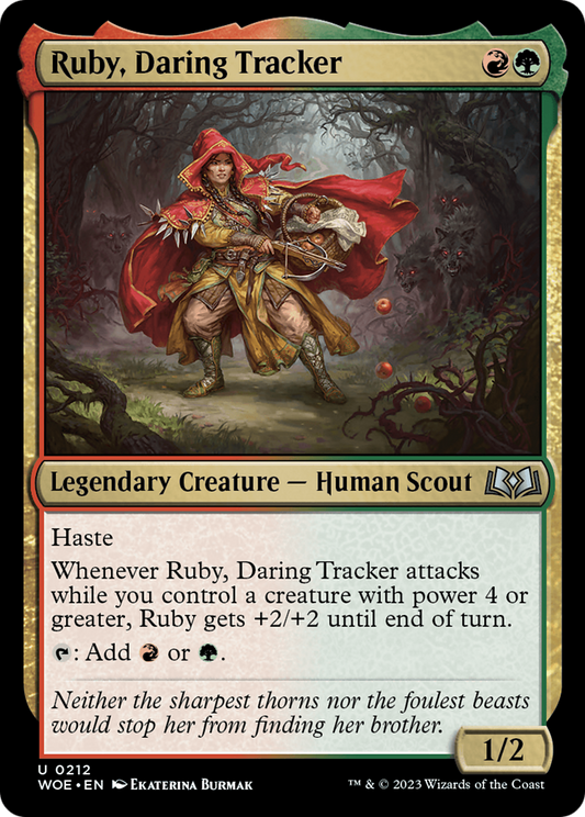 Ruby, Daring Tracker (WOE-212) - Wilds of Eldraine - Premium MTG Single from Wizards of the Coast - Just $0.08! Shop now at Game Crave Tournament Store