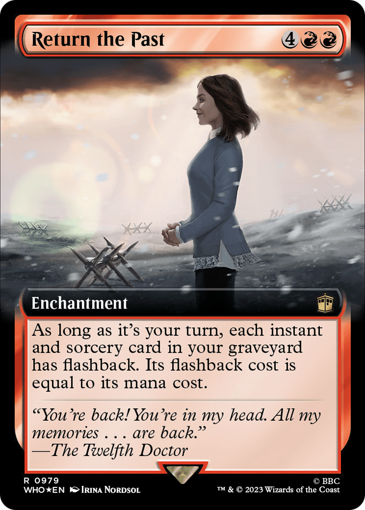 Return the Past (WHO-979) - Doctor Who: (Extended Art) Foil - Premium MTG Single from Wizards of the Coast - Just $0.46! Shop now at Game Crave Tournament Store