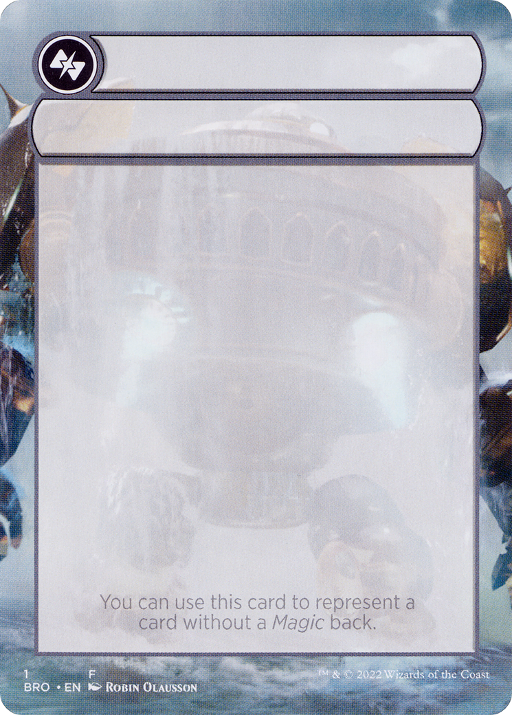 Double-Faced Substitute Card (SBRO-001) - The Brothers' War Substitute Cards - Premium MTG Single from Wizards of the Coast - Just $0! Shop now at Game Crave Tournament Store