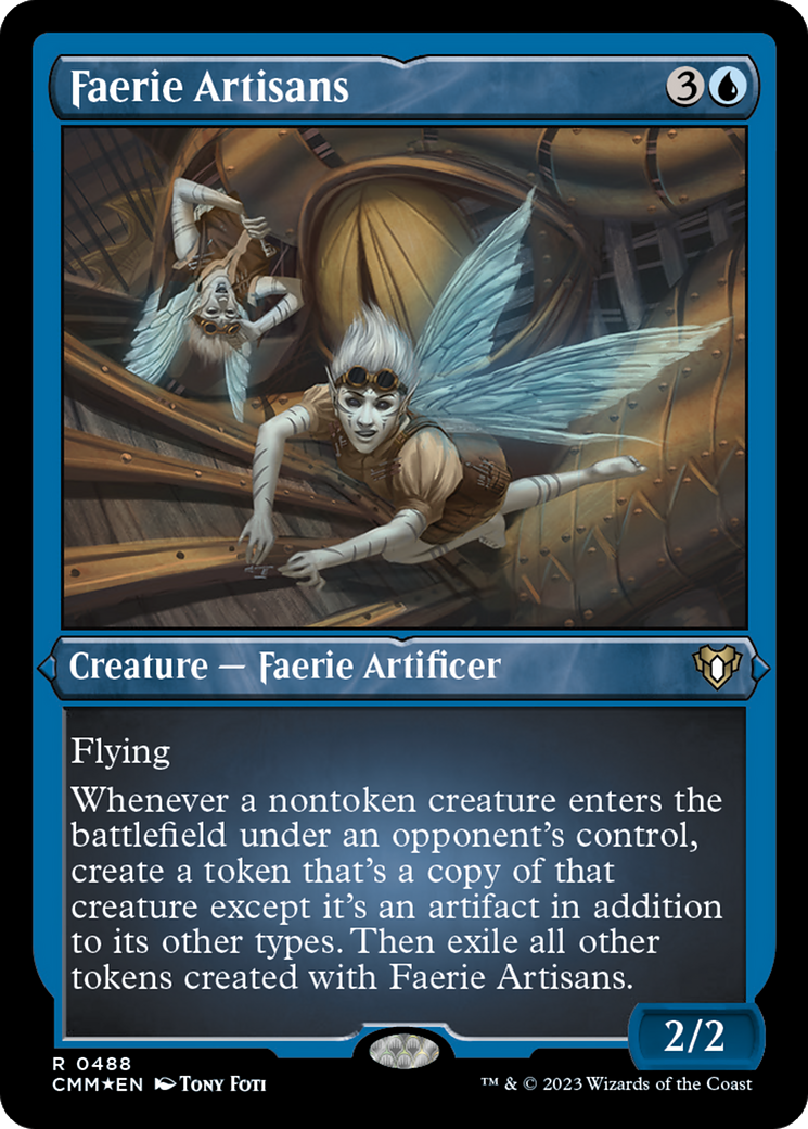Faerie Artisans (CMM-488) - Commander Masters Etched Foil - Premium MTG Single from Wizards of the Coast - Just $0.77! Shop now at Game Crave Tournament Store