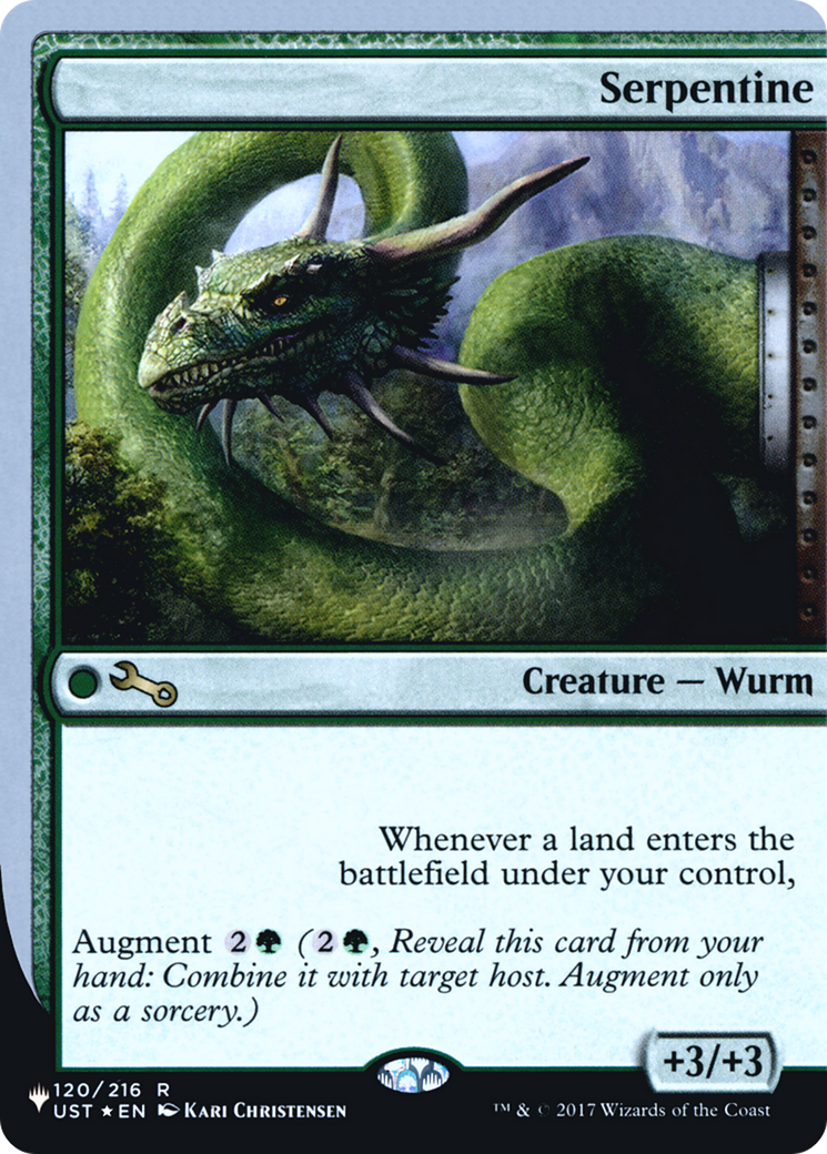 Serpentine (UPLIST-041) - The List (Unfinity Foil Edition) Foil - Premium MTG Single from Wizards of the Coast - Just $0.08! Shop now at Game Crave Tournament Store