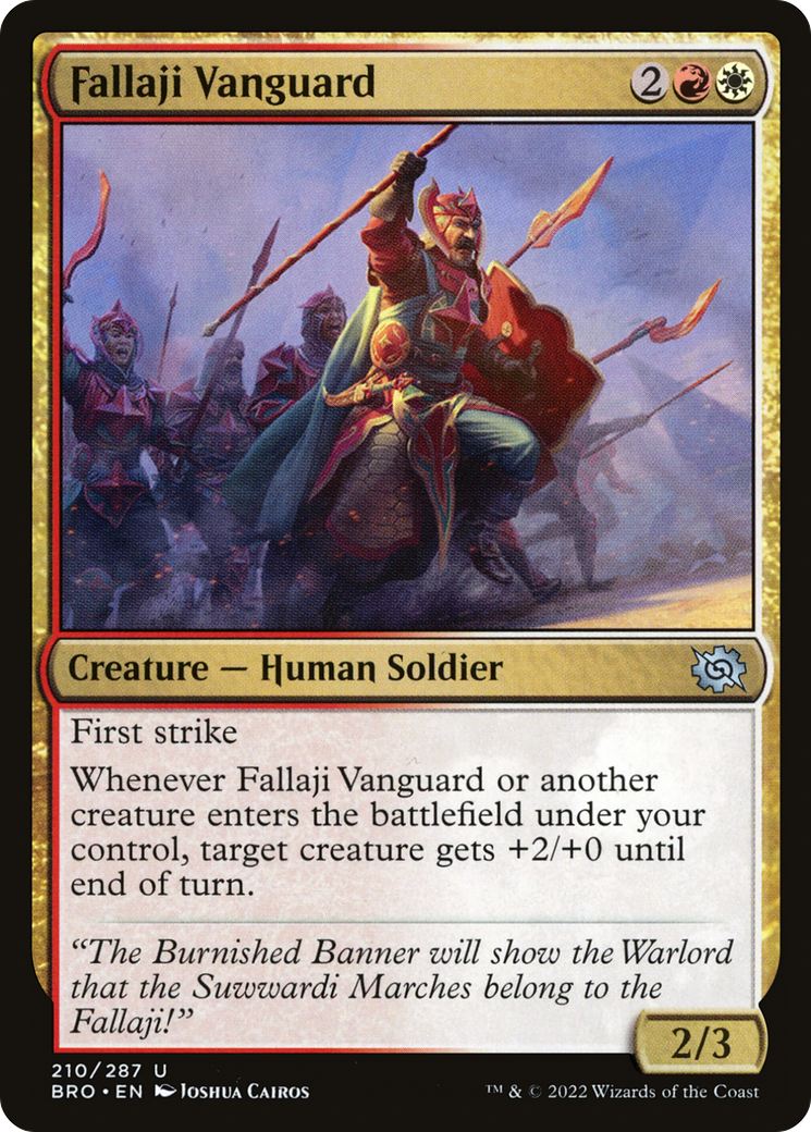Fallaji Vanguard (BRO-210) - The Brothers' War - Premium MTG Single from Wizards of the Coast - Just $0.25! Shop now at Game Crave Tournament Store