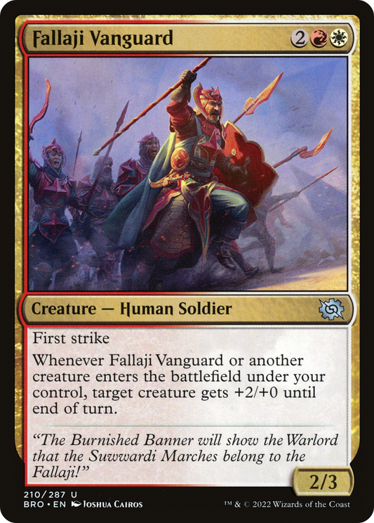 Fallaji Vanguard (BRO-210) - The Brothers' War - Premium MTG Single from Wizards of the Coast - Just $0.25! Shop now at Game Crave Tournament Store