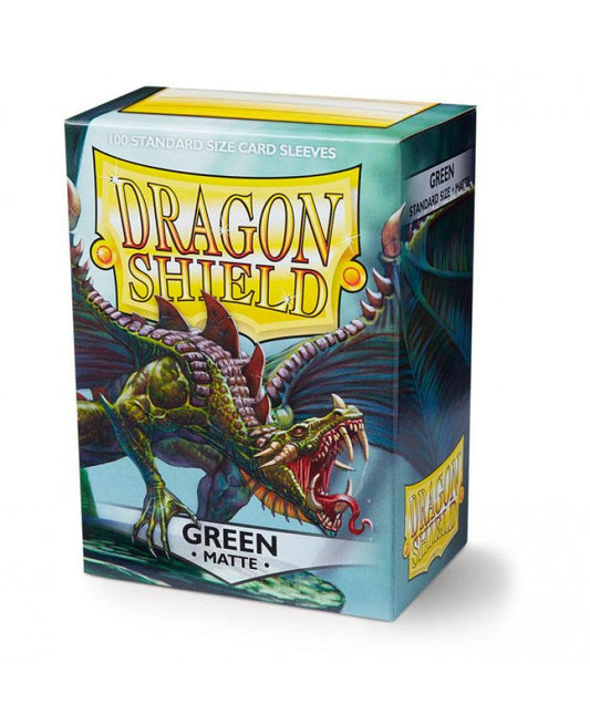 Dragon Shield Green (100 ct) - Matte - Standard - Premium Card Sleeves from Arcane Tinmen - Just $10.99! Shop now at Game Crave Tournament Store