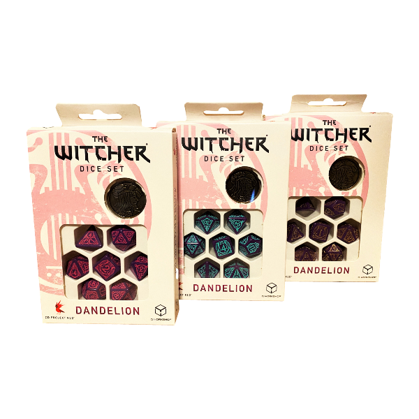 The Witcher Dice Set: Dandelion - Premium Dice Set from Q Workshop - Just $22.99! Shop now at Game Crave Tournament Store