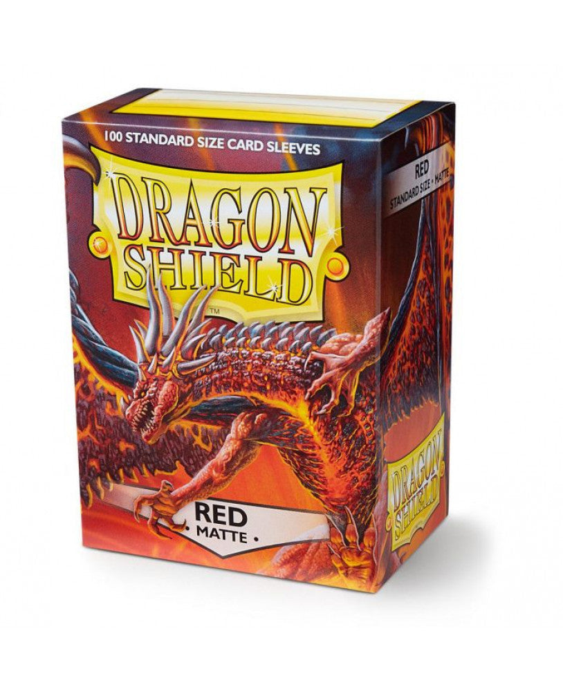 Dragon Shield Red (100 ct) - Matte - Standard - Premium Card Sleeves from Arcane Tinmen - Just $10.99! Shop now at Game Crave Tournament Store