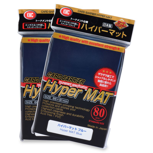 KMC Card Barrier Hyper Mat Blue (80 ct) - Matte - Standard - Premium Card Sleeves from KMC - Just $9.99! Shop now at Game Crave Tournament Store