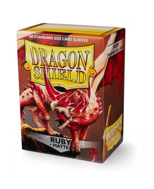 Dragon Shield Ruby (100 ct) - Matte - Standard - Premium Card Sleeves from Arcane Tinmen - Just $12.99! Shop now at Game Crave Tournament Store