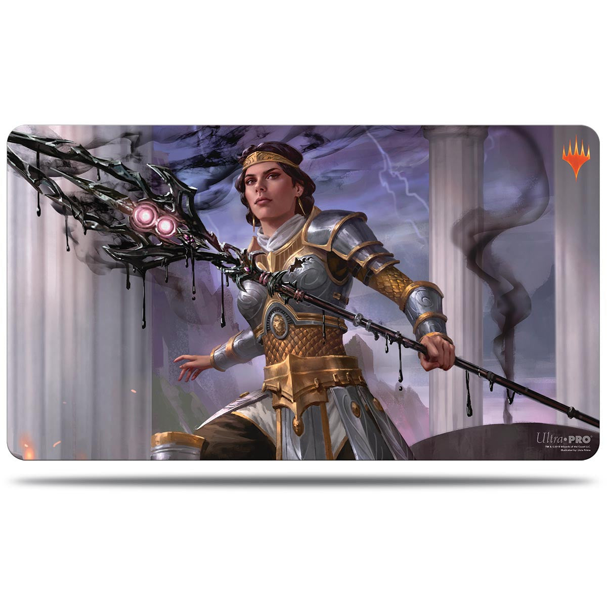Ultra Pro Magic: the Gathering Theros Beyond Death Elspeth, Sun's Nemesis Playmat - Premium  from Ultra Pro - Just $21.99! Shop now at Game Crave Tournament Store