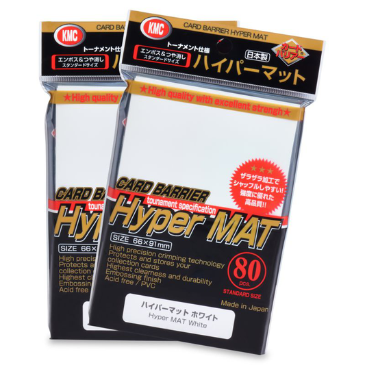KMC Card Barrier Hyper Mat White (80 ct) - Matte - Standard - Premium Card Sleeves from KMC - Just $9.99! Shop now at Game Crave Tournament Store